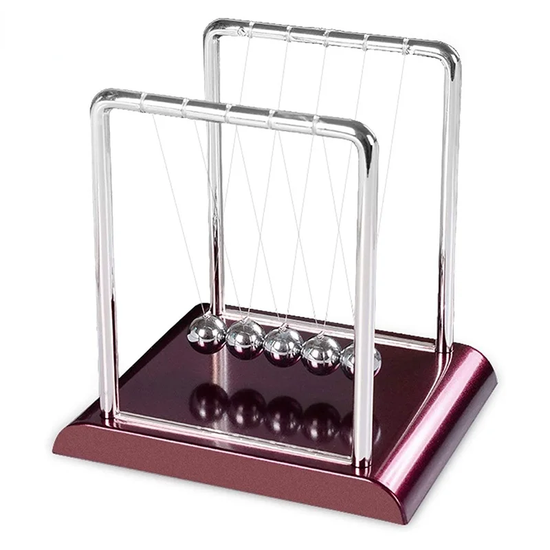 

Newtons Cradle Classic Newton's Cradle Balance Balls Desk Home Decorations for Office Physics Teacher Toys Steel Ball Home Decor
