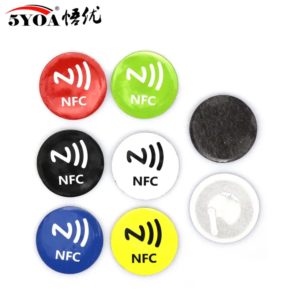 Наклейки NFC 6 шт./лот наклейки 213 металлическая наклейка этикетка с металлическим