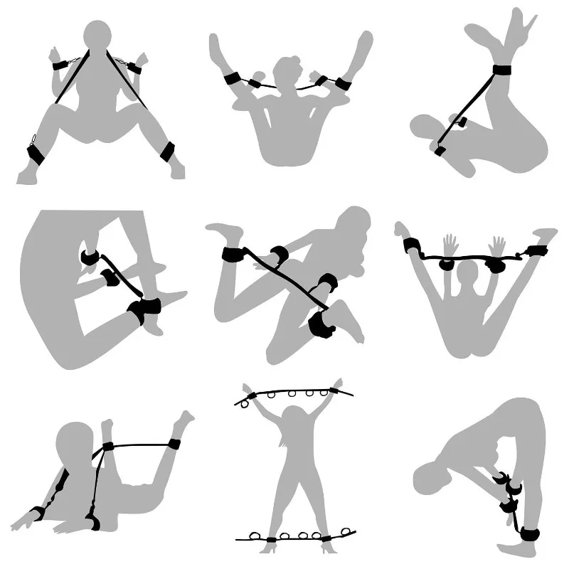 Секс спящий переплет кровати с плюшевой Связывание ремень SM прямые продажи суб