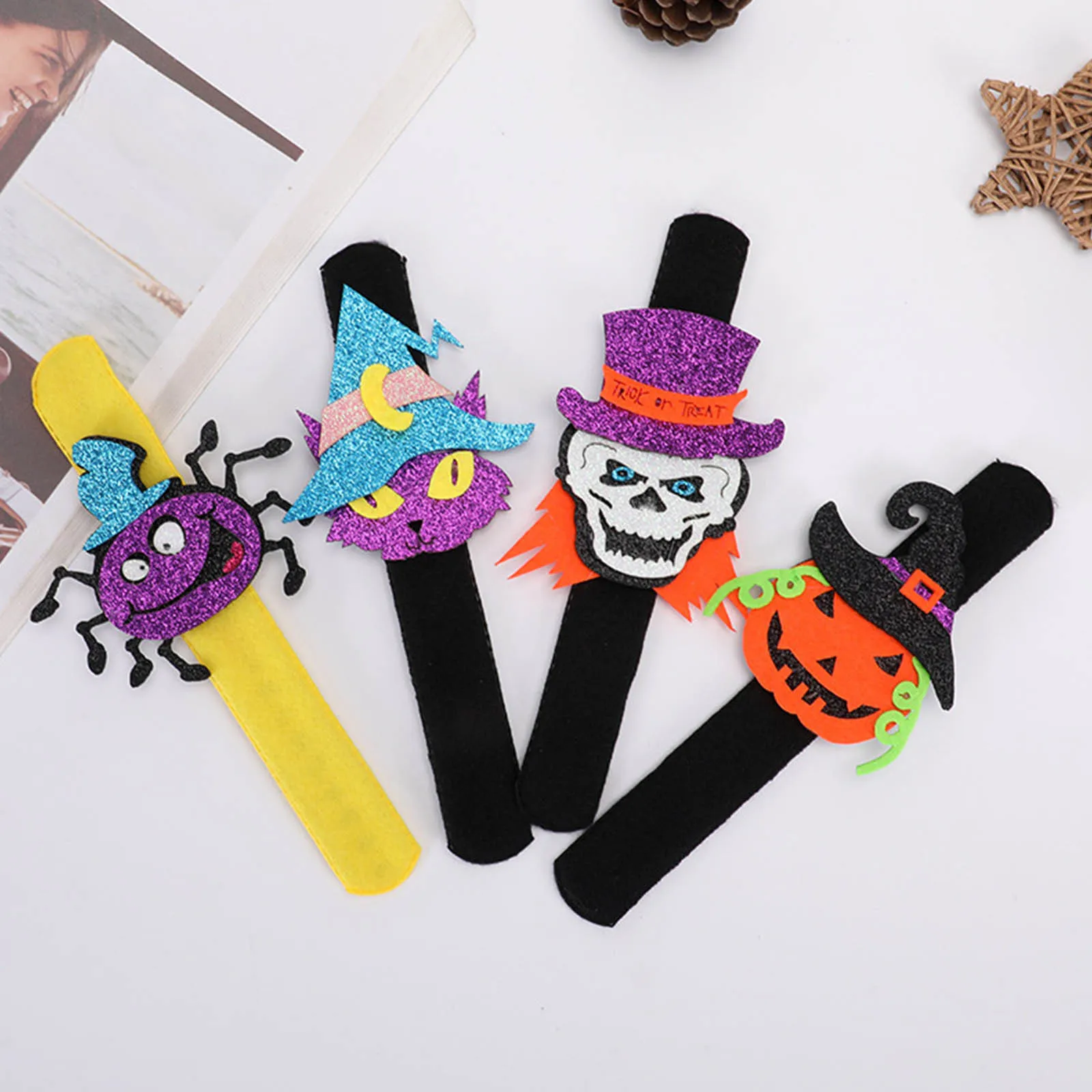 Браслеты для Хэллоуина тематические браслеты с изображением тыквы призрака