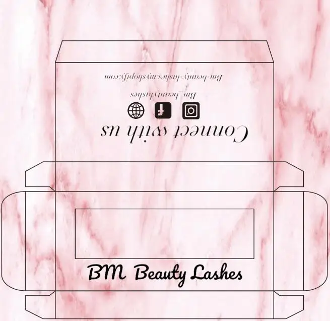 

Eyelash Packaging Box Lash Boxes Package Custom Logo private label private label Rectangle Pink Cardboard Holder Case Vendor