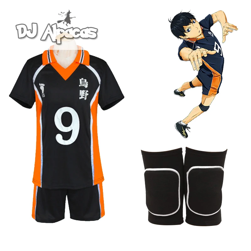 

Anime Haikyuu Cosplay Hinata Shyouyou Volleyball 9-Styles High-School Club Sportswear Jerseys Uniform/Badges/Backpack/Kneepad