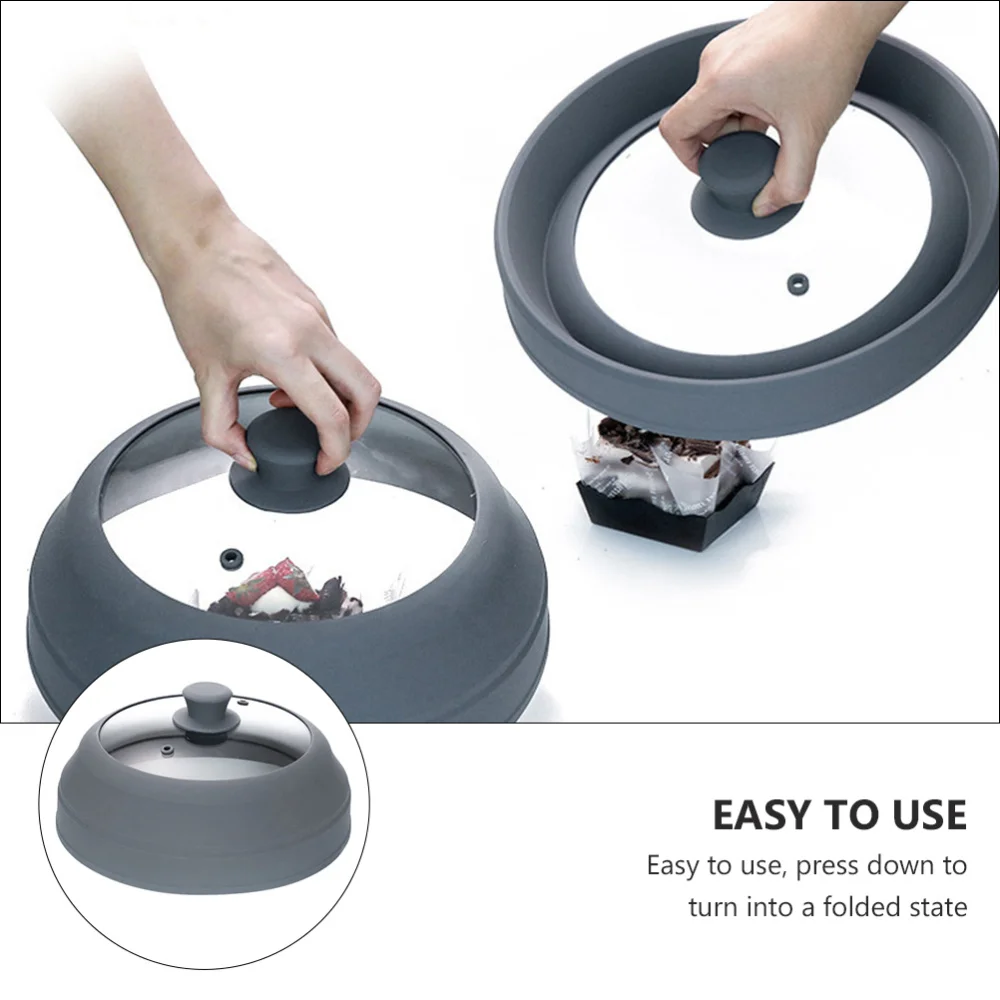 

Foldable Microwave Heating Splatter Covers Dish Cover Preservation Food Cover