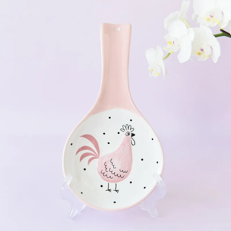 

American tableware kitchen decoration ceramic spoon holder.