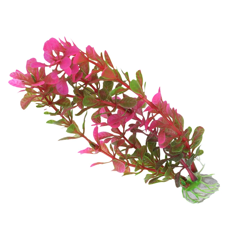 BEST18cm искусственное пластиковое растение украшение аквариума Fuschia|Декорации| |