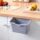 Подвесное пластиковое ведро для мусора с дверцей кухонного шкафа, серыйбелый цвет, контейнер для мусора, бытовые инструменты, мини-мусорные баки