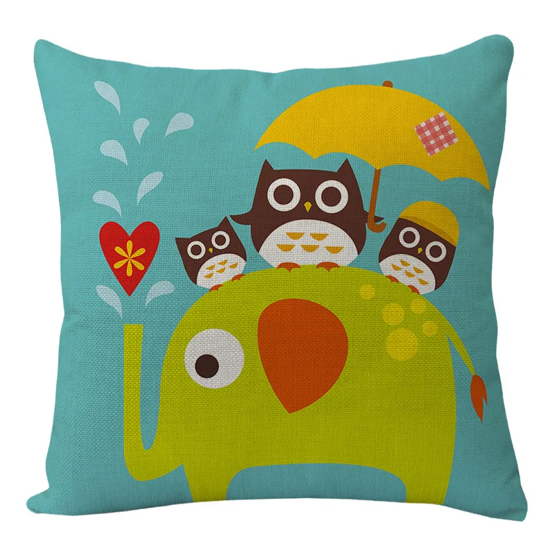 

Cartoon Sofa Cover Home Throw Pillow Sofa Lumbar Pillow Cushion 8460