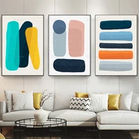 nordic abstract geometric minimalism wall art canvas painting prints poster modular wall picture for living room home decoration