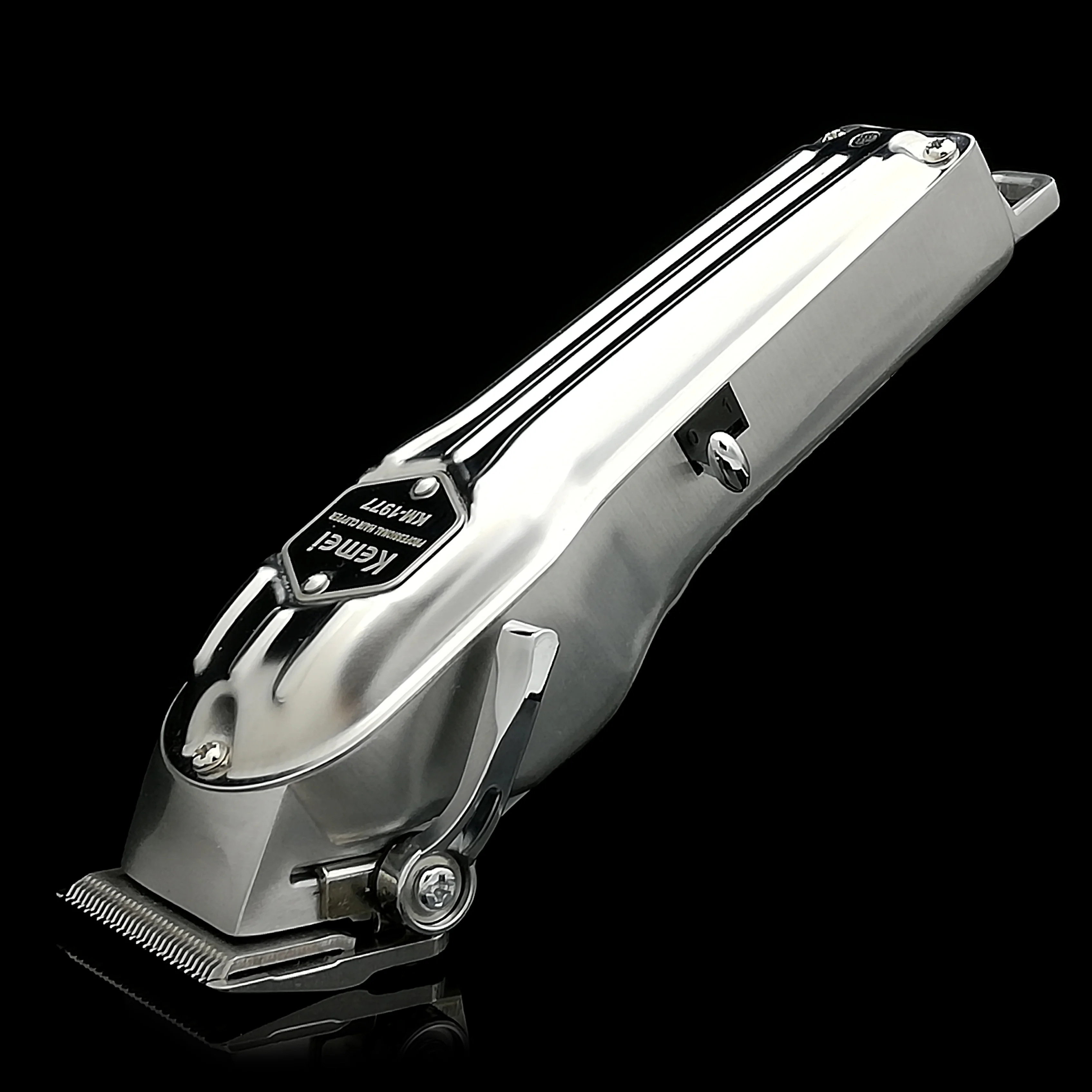 Полностью металлический клипер для волос Профессиональный парикмахерский Kemel Gold