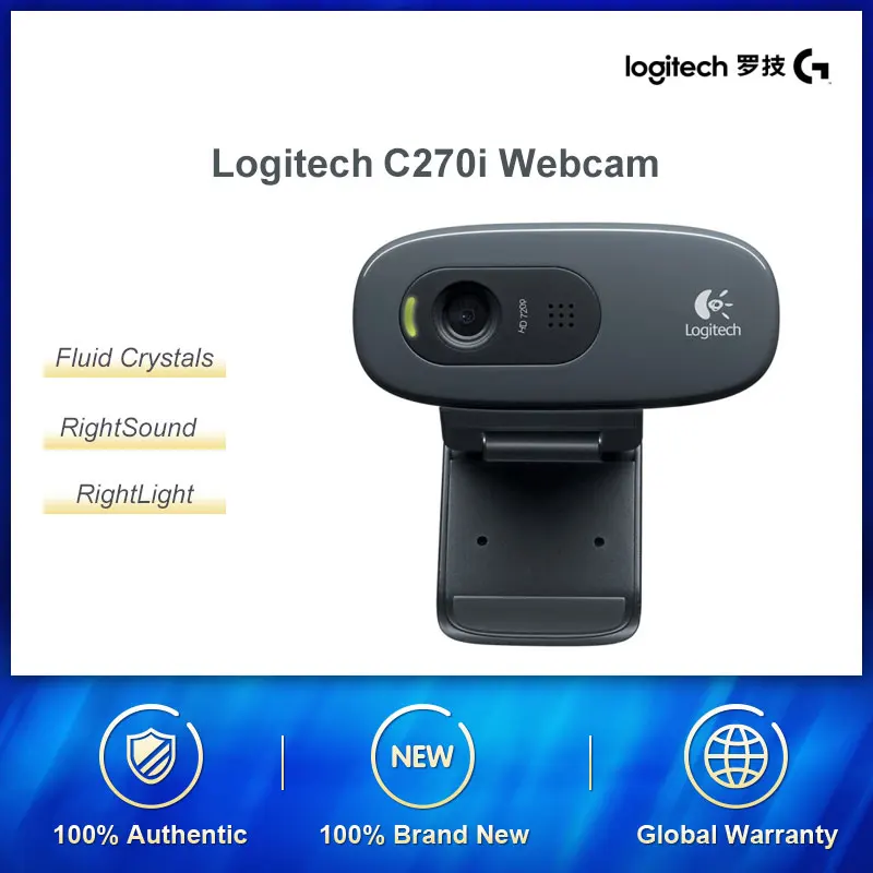Компьютерная камера Logitech C270/C270i настольный компьютер с микрофоном HD видео