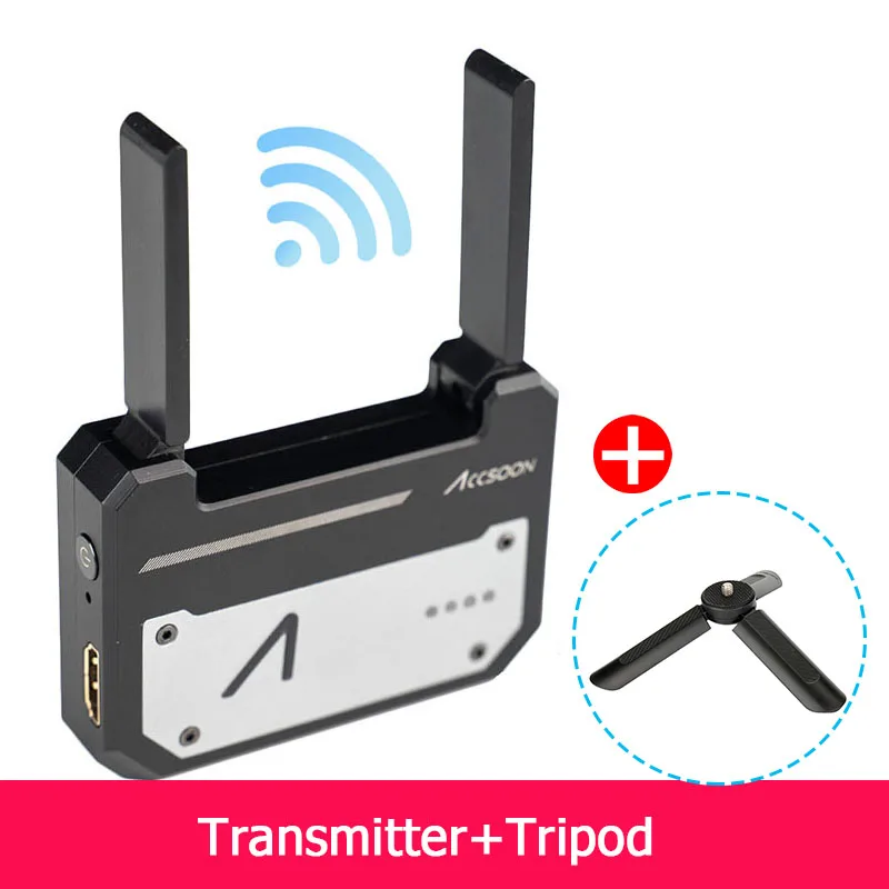 with Tripod Accsoon CineEye беспроводной 5G 1080P мини HDMI устройство передачи видео передатчик для IOS iPhone для Andriod телефона iPad - Цвет: with Tripod