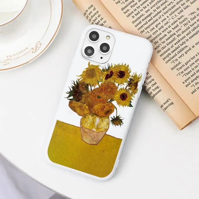

Art Aesthetic Vincent Van Gogh Starry Night Phone Case Candy Color for iPhone 6 7 8 11 12 s mini pro X XS XR MAX Plus