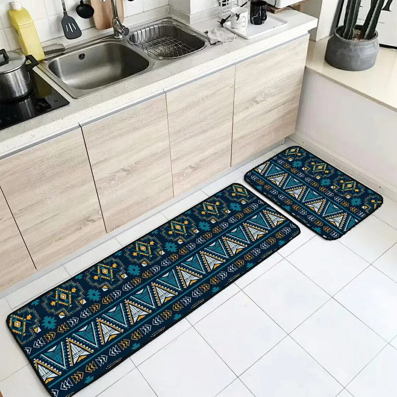 

Kitchen Mat Cheaper Anti-slip Modern Area Rugs Living Room Balcony Bathroom Carpet Doormat Hallway Geometric Bath Mat