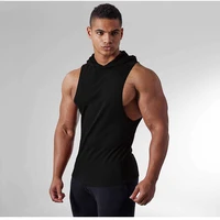 mens hoodie vest fashion sleeveless tactical gym sports slim mens vest bodybuilding hooded streetwear workout mens vest