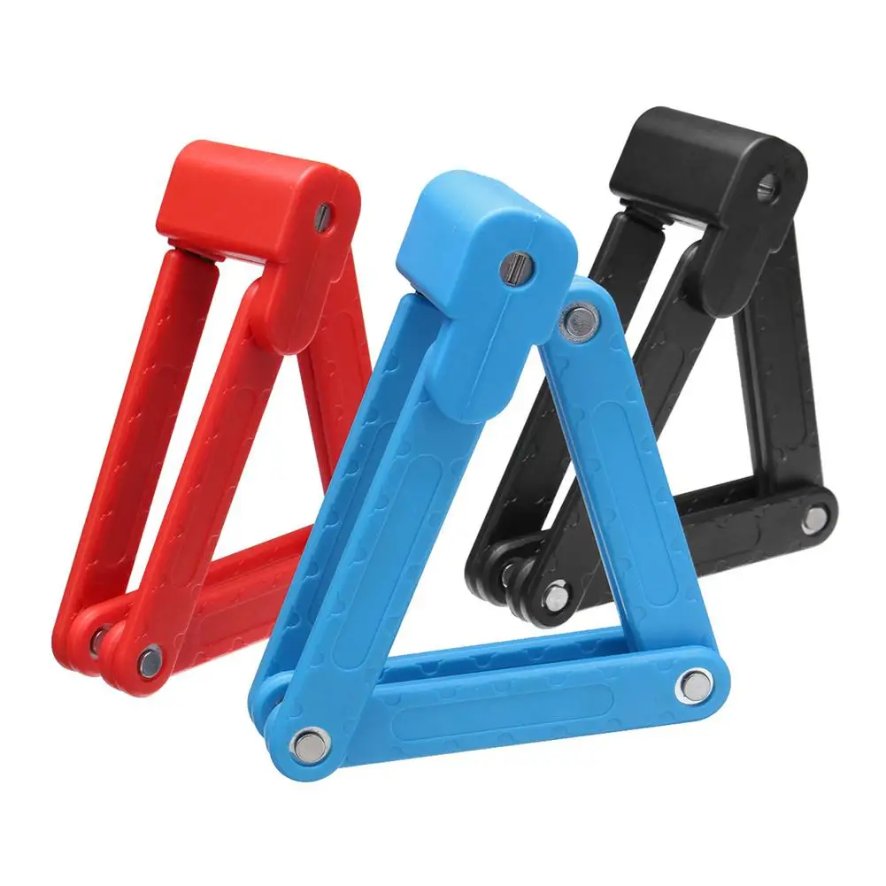 

Foldable Bike Lock MTB Road Bicycle Hamburg Bicycle Lock Anti-Theft Scooter Electric Folding E-Bike Chain Bike Lock