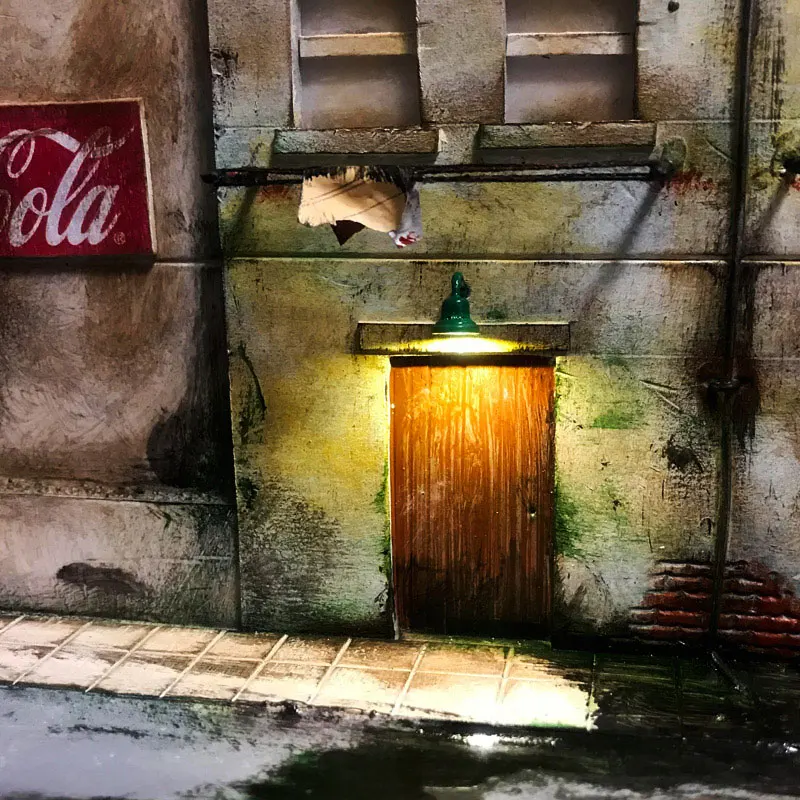 Настенная лампа со светодиодной подсветильник кой в масштабе 1:87 5 шт.|Аксессуары