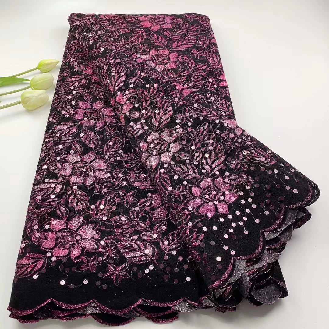 

Новинка 2021, бархатное кружево с блестками, Высококачественная классическая элегантная африканская вышитая ткань для свадебного платья