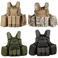 tactical molle ciras vest plate carrier chest rig military armor vest with dump pouch ammo magazine bag airsoft accessories