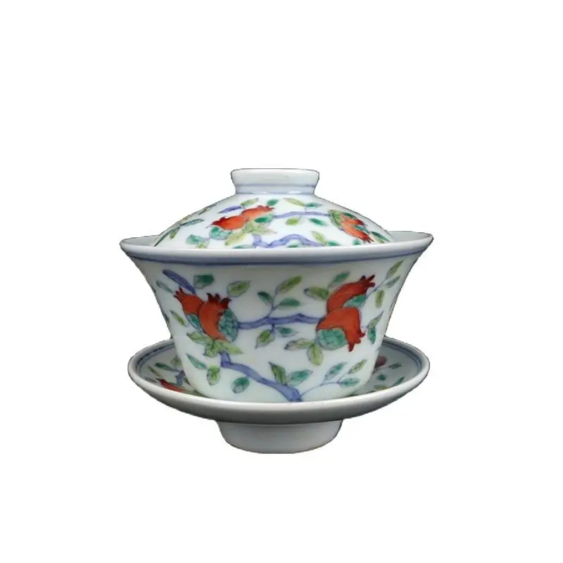 

Подержанная дамминг из Китая чаша с крышкой Chenghua doucai Shoutao