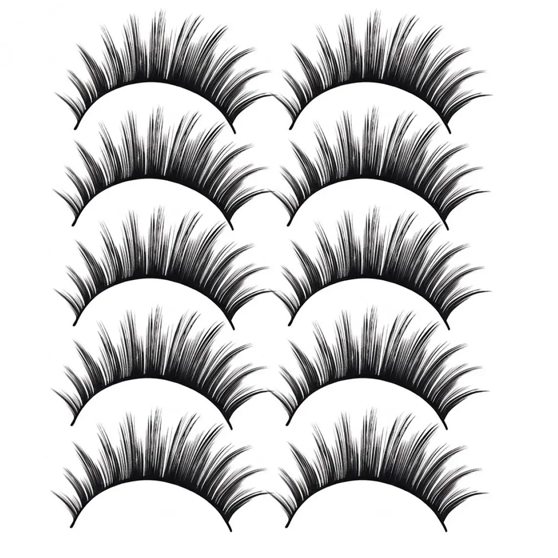 10 пар Макияж Красота Искусственные ресницы наращивание ресниц натуральный