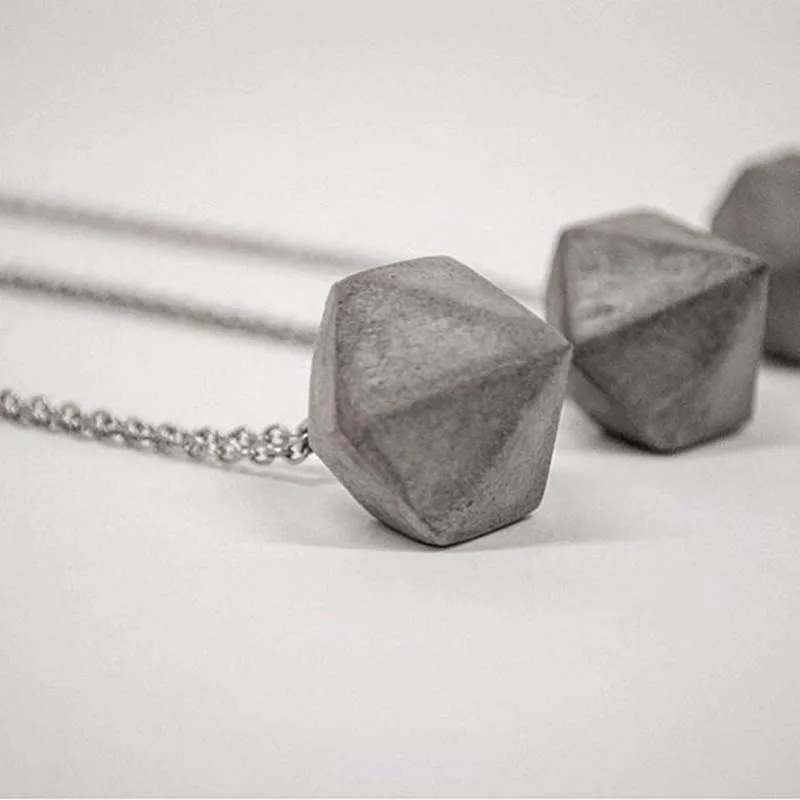 Цементная формочка для силиконовой подвески бетонное ожерелье формы алмазные