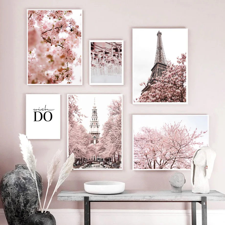 Постер на стену с изображением моста Амстердама zuiderrisk парижской башни розы