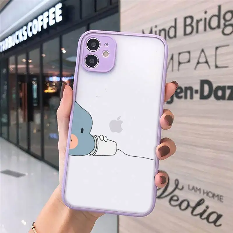 

Weed marijuana cartoon plant Phone Cases matte transparent For iphone 7 8 11 12 plus mini x xs xr pro max cover