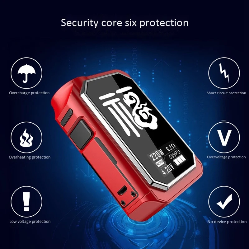 Горячая XD-X24 набор Vape с 4 мл атомайзером электронная сигарета 220 Вт Vape коробка мод Hw4 катушка головка электронная сигарета испаритель