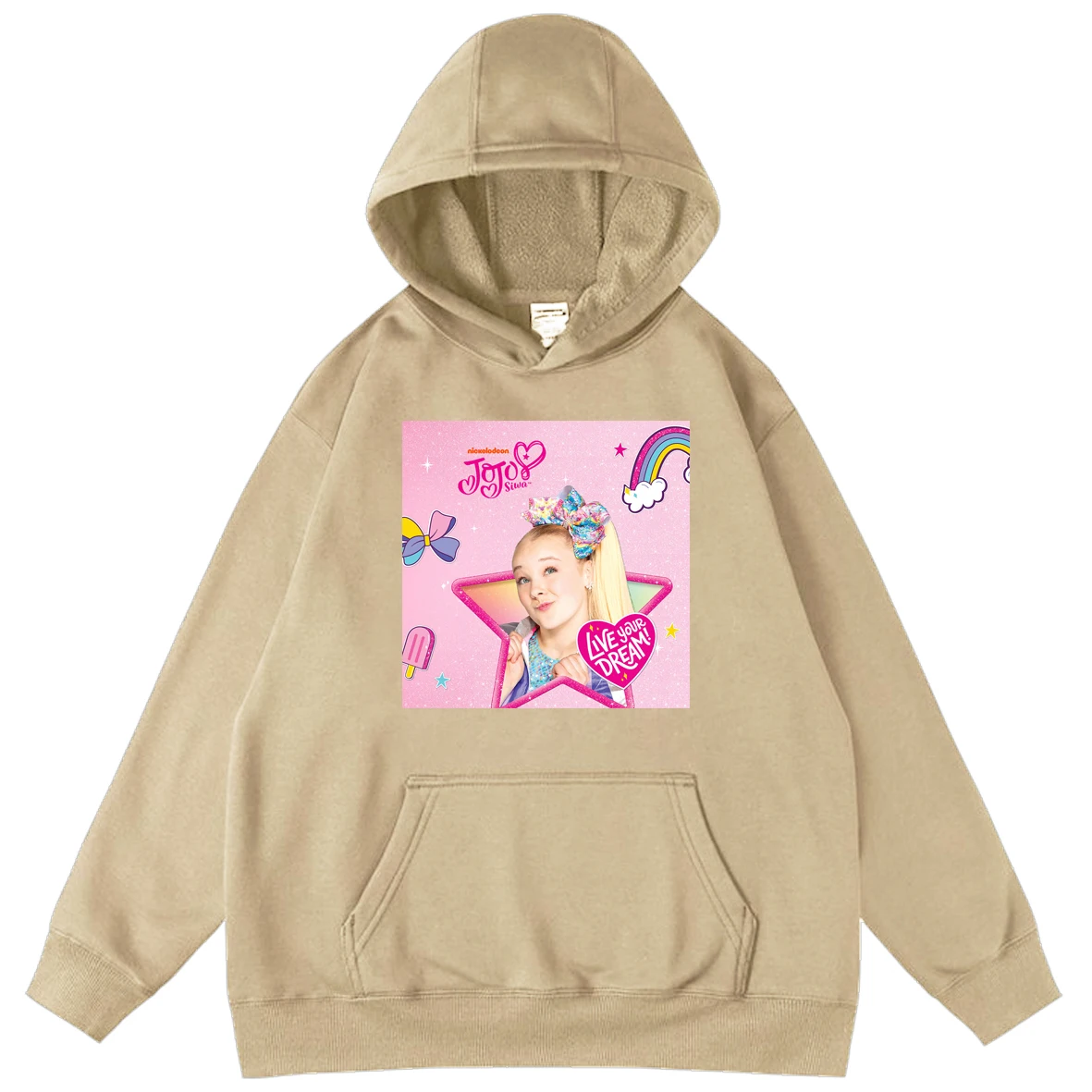 

JoJo Siwa Boys Harajuku Big Pocket Pullover Streetwear Fun Hoodies Autumn 2021 Oversized Sweatshirts Hip Hop Hoody Male Tops