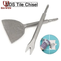 flat chiesls flat v type tile chisel square handle cement floor wall scraper tool drill bit for electric hammer drilling tools