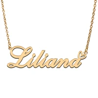 liliana name tag necklace personalized pendant jewelry gifts for mom daughter girl friend birthday christmas party present
