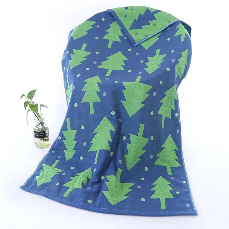 Домашний текстиль 2019 газовое хлопковое банное полотенце с рисунком для взрослых