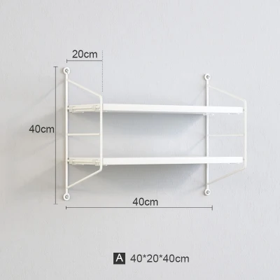 Nordic string wall hanging racks wrought iron multi-layer bookshelf living room TV decoration free combination | Дом и сад