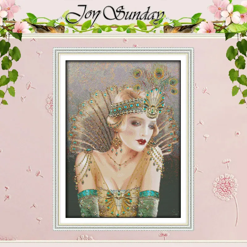 Набор для вышивки крестом Королева павлина 11CT 14CT оптовая продажа | Дом и сад