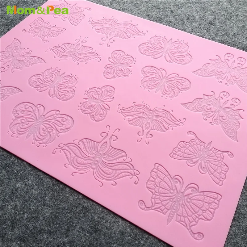 Кружевная подкладка с бабочками Mom &amp Pea YS8081 украшение для торта 3D форма помадного