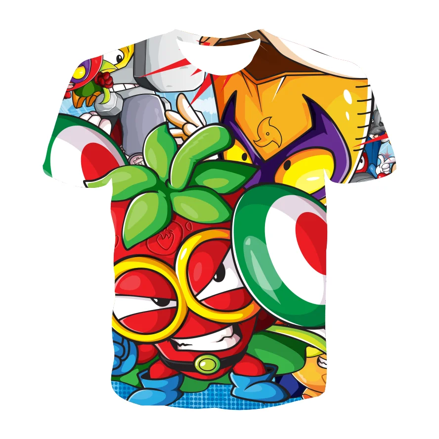 

Superzings Funny Cartoon T Shirt Kids Kawaii Super Zings bluey T-shirt Kids Cute Anime Tshirt Children Top Tees Boys Girls