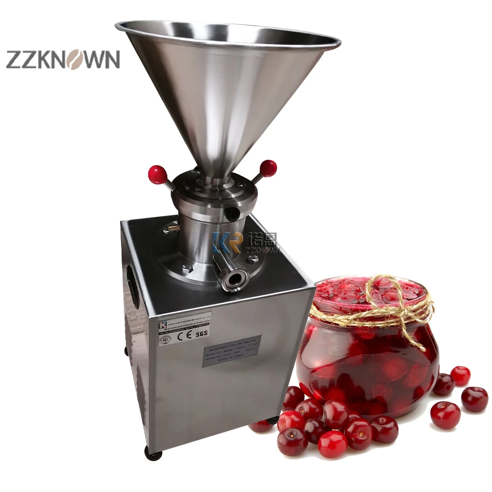 

Commercial Tahini Sesame Peanut Butter Colloid Mill Chocolate Beans Jam Paste Tomato Sauce Grinding Making Machine JMC60 1500W