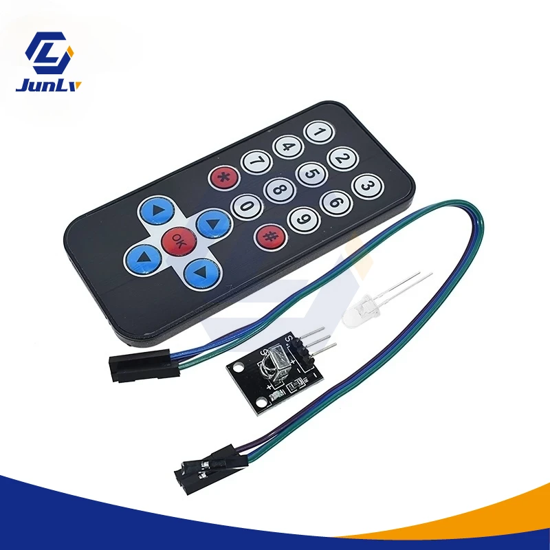 

IR Infrared Wireless Remote Control Module, HX1838 DIY Kit for Arduino Raspberry Pi, 1 lot, IR Receiver Module