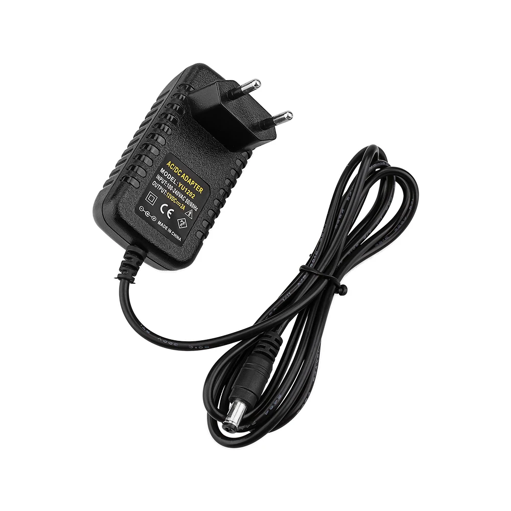 DC12V EU Plug DC12 источник питания усилителя адаптер AC100-240V к DC12V блок питания ЕС США штекер Адаптер для динамика усилитель звука DIY - Цвет: DC12V EU Plug
