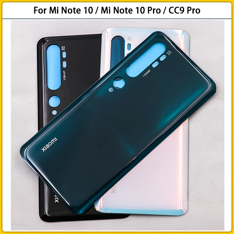 Новинка для Xiaomi Mi Note10 задняя крышка батарейного отсека дверь 3D стеклянная панель