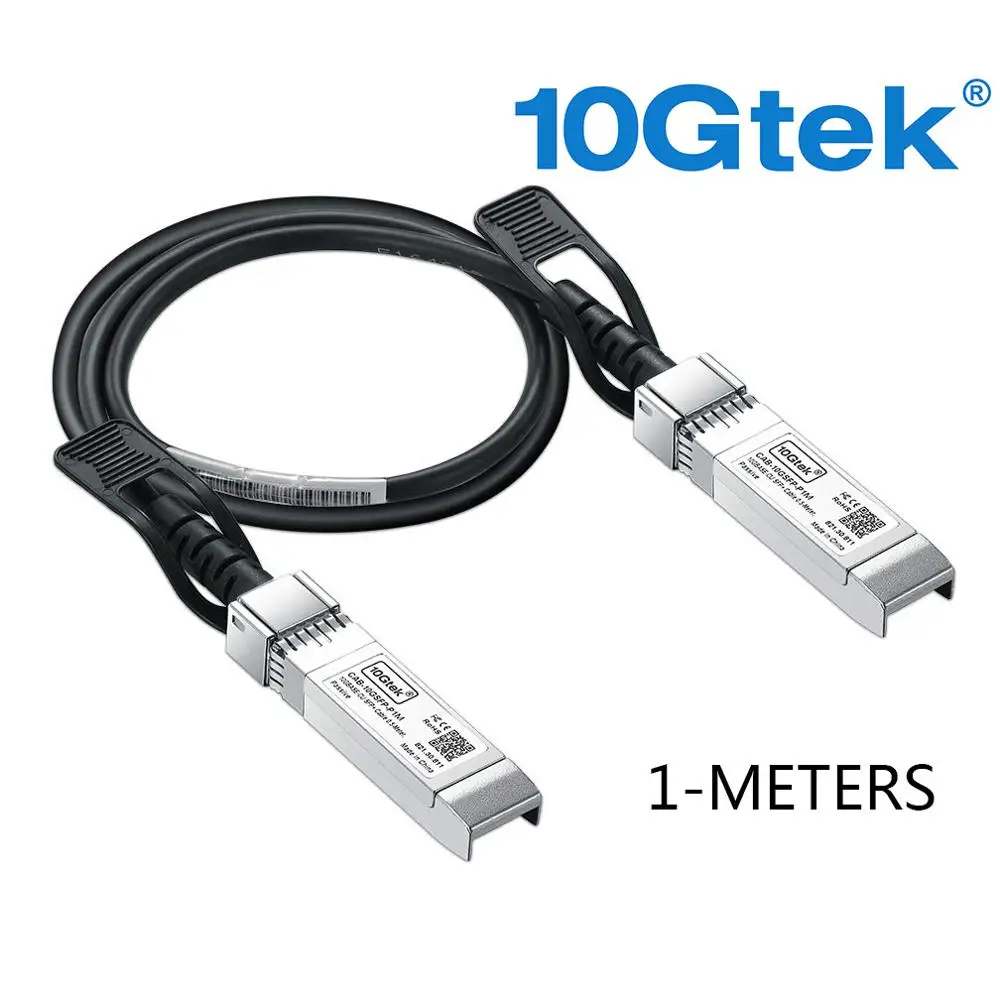 10gtek для можжевельника QFX-SFP-DAC-1M/EX-SFP-10GE-DAC-1M 10 ГБ/сек. 10GBASE-CU Twinax для программирования в производственных условиях+ прямого подключения Медь кабеля длиной 1 метр