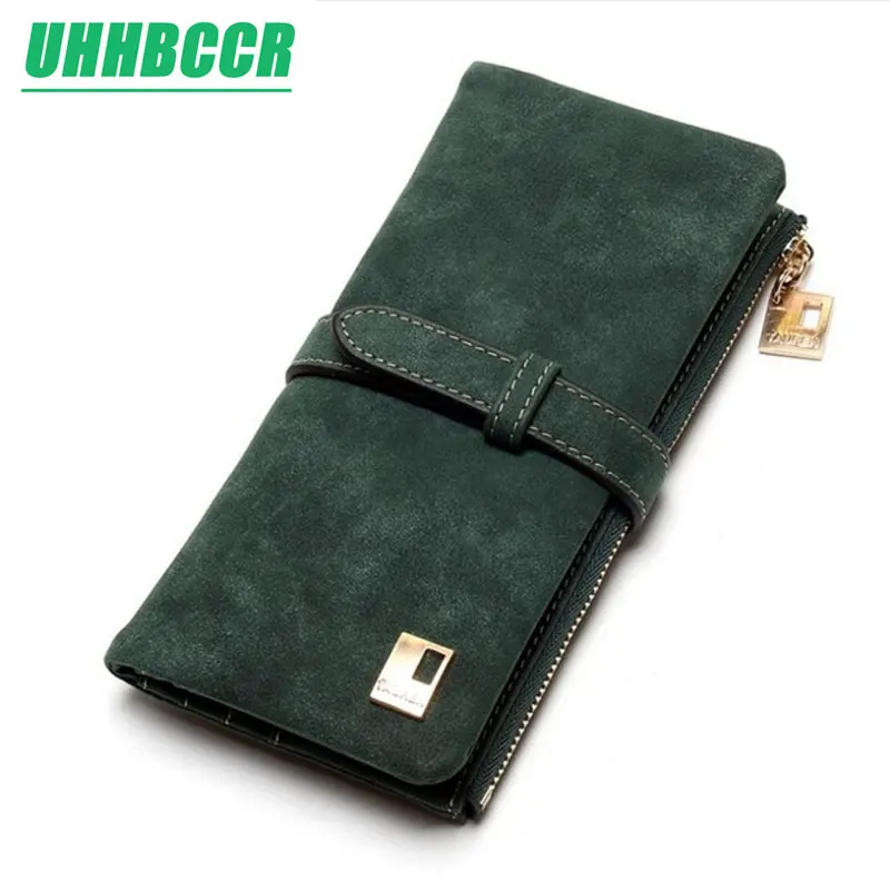 Дешевле!! Новые модные женские кошельки на шнурке из замши с молнией, длинный дизайн, две складки, больше цветов, сумочка-клатч.