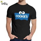 Печенье футболка с классическим круглым вырезом, модная уличная человек Коржик из чистого хлопка размера плюс футболка