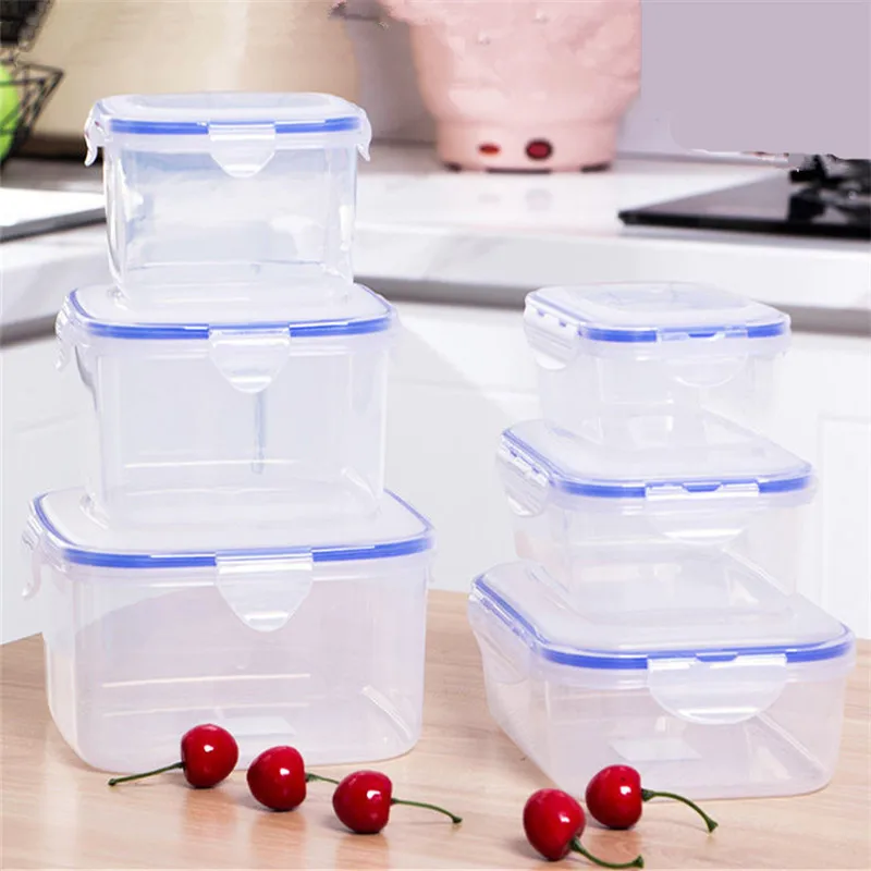 

Food Bento Box Microwave Oven Lunch Box Plastic Storage Container Kid Lunchbox Picnic Packed Lunch Refrigerator Bento Lunch Box