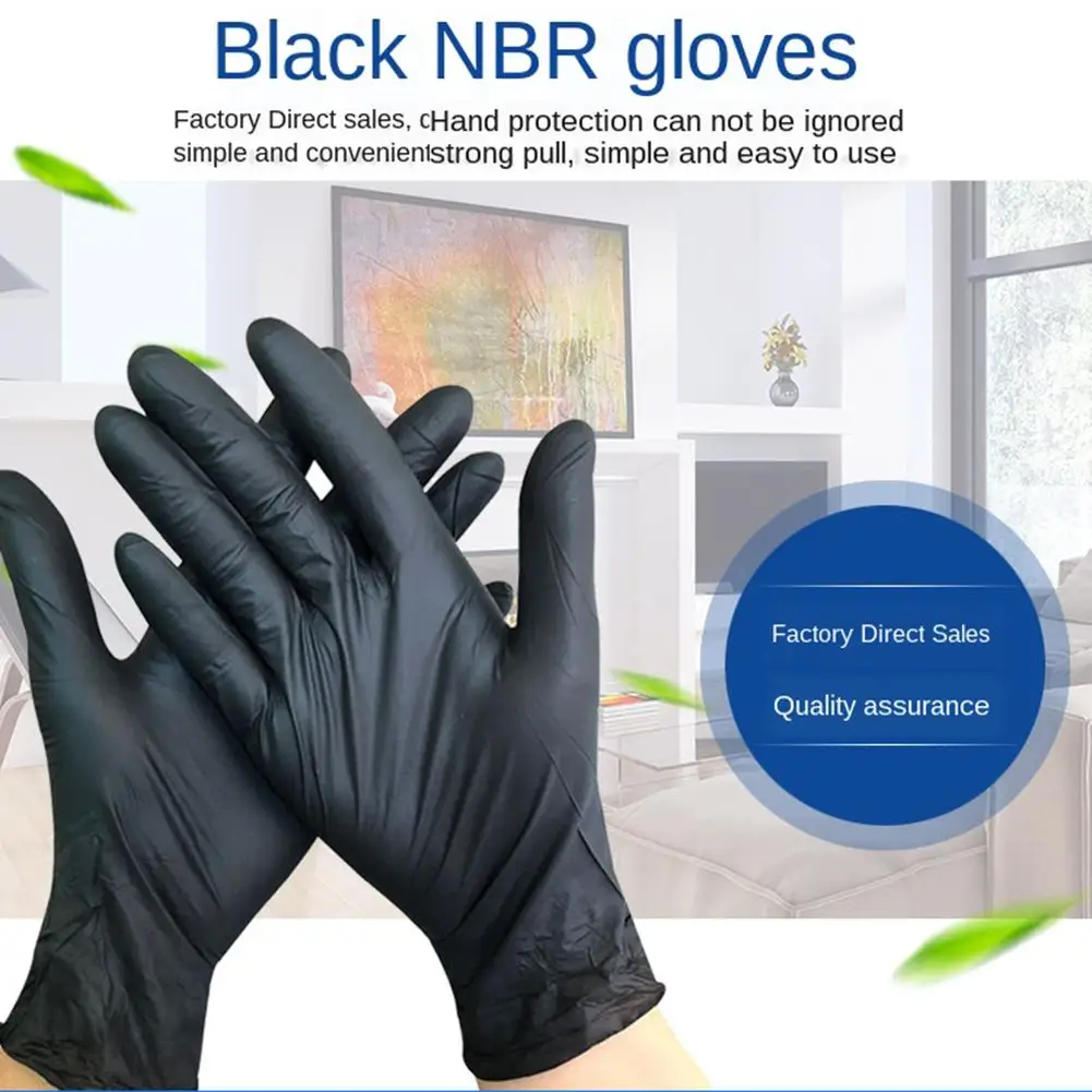 

Disposable Gloves Nitrile Elastic Breathable Hand Protector For Beauty Cleaning Industry Available 5times Reuse