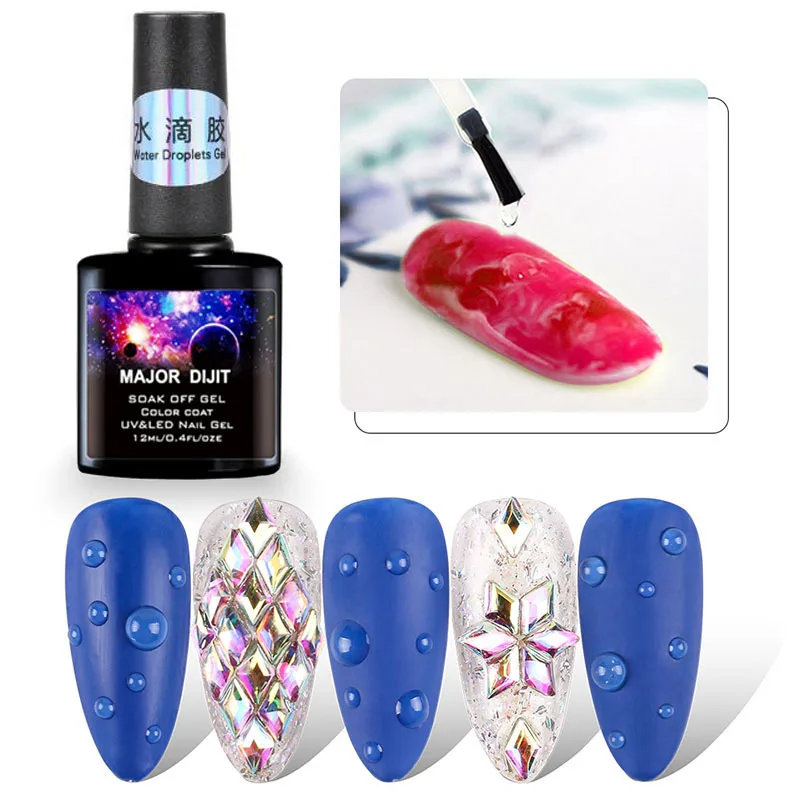

12ML Nail Polish Water Droplets Gel Nail Polish Gel Smudge Bubble Gel Nail DIY Varnish Manicure Decoration Nail Art Accessories