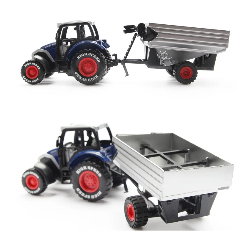 Tow truck Сельскохозяйственный трактор, модель, сплав, автомобиль, фермерский трактор, масляный бак, прицеп, грузовик, высокая имитационная модель, инерционный автомобиль, детский игровой автомобиль, подарок - Цвет: Tow truck