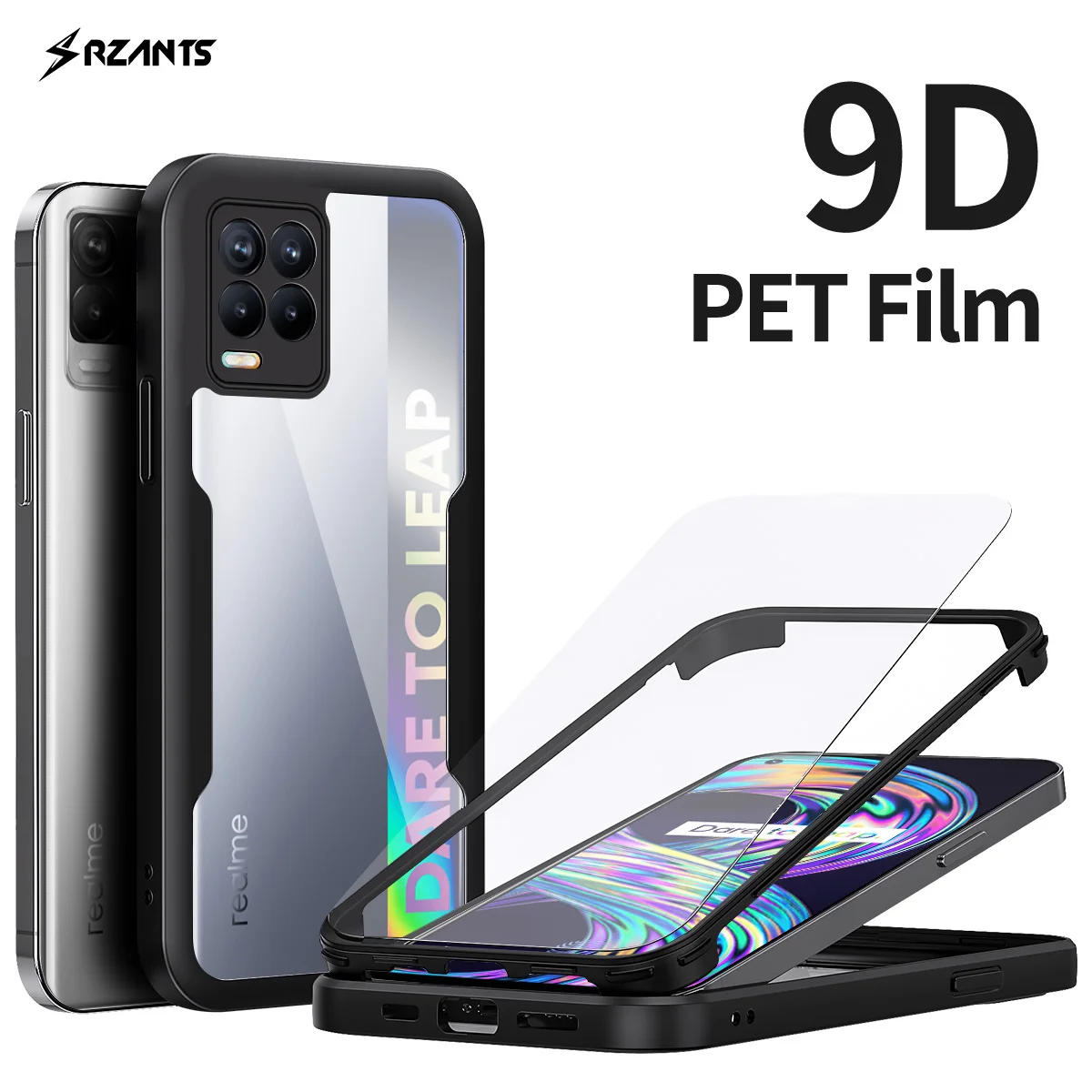 

For OPPO Realme 8 Realme 8 Pro Case 360 Full Protective Casing Double Shockproof Shell No Need Film Cover