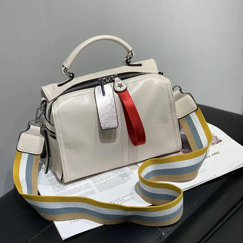 Бостонская женская сумка в стиле ретро широкополосная через плечо новая