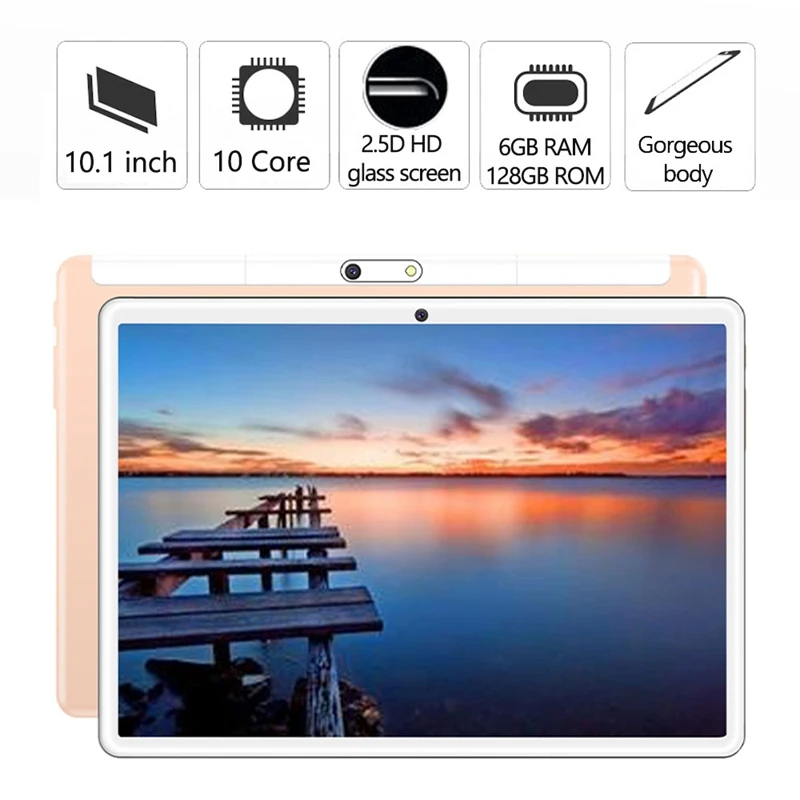 

2.5D Tablet Pc 10Inch Android Tablet Pc 16 Gb Quad Core Processor HD Sn Ips GPS 3G Call Bluetooth US Plug